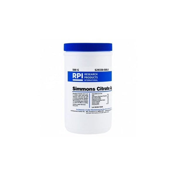 Agar, Simmons Citrate, 500 G
